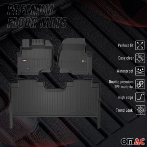 Ford F-150 Floor Mat - Omac - Proline Premium TPE - Black - 2021